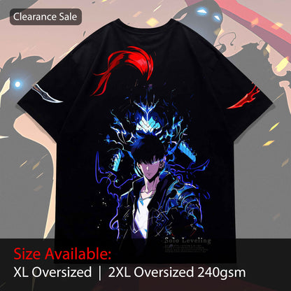 CS Solo Leveling Jinwoo & Igris Oversized Tee