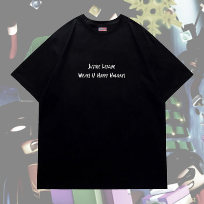 Justice League "Happy Holidays" Tee