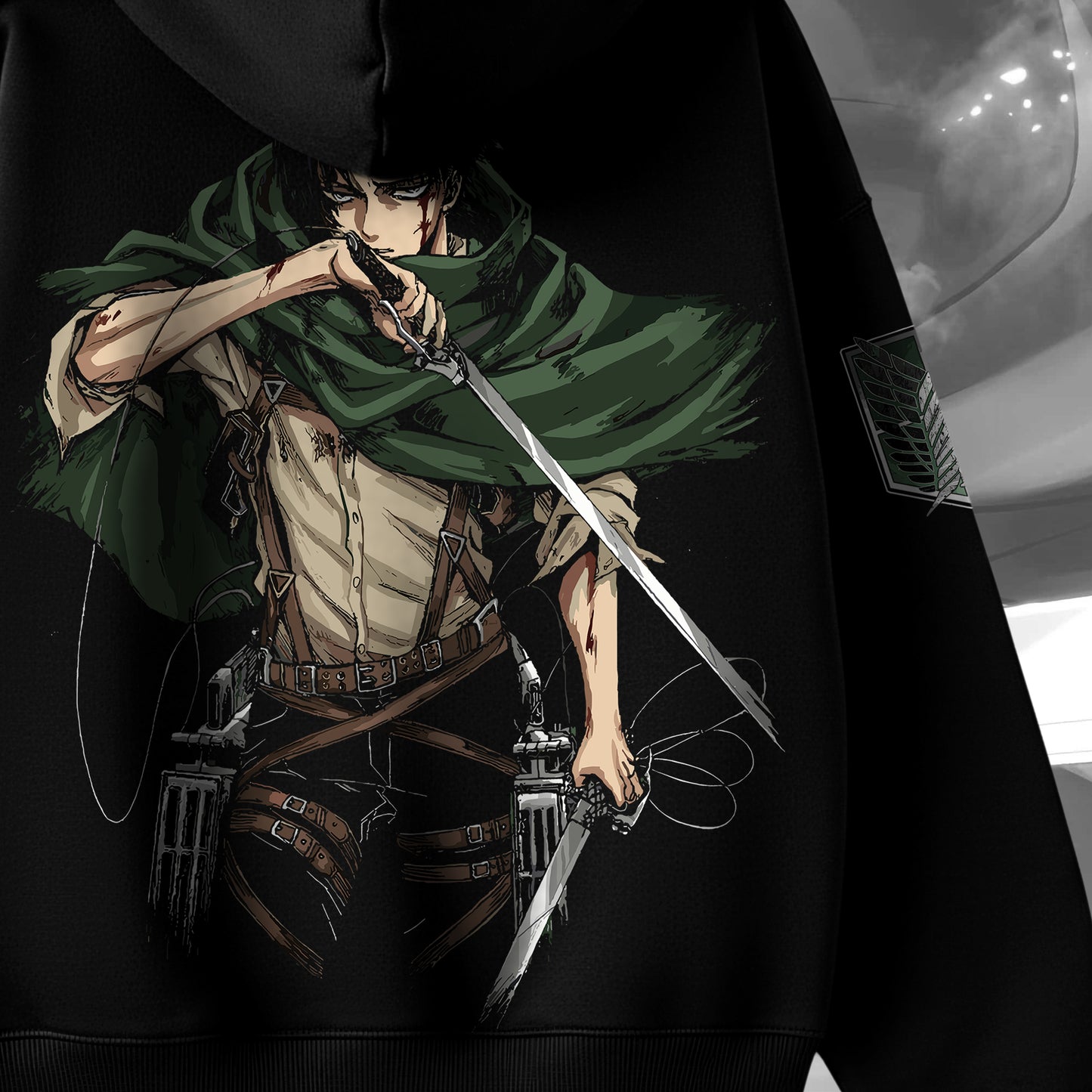 Levi Ackerman "Humanity's Strongest Soldier" Oversized Hoodie