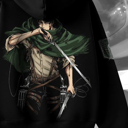 Levi Ackerman "Humanity's Strongest Soldier" Oversized Hoodie