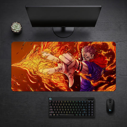Sukuna Divine Flame Deskmat
