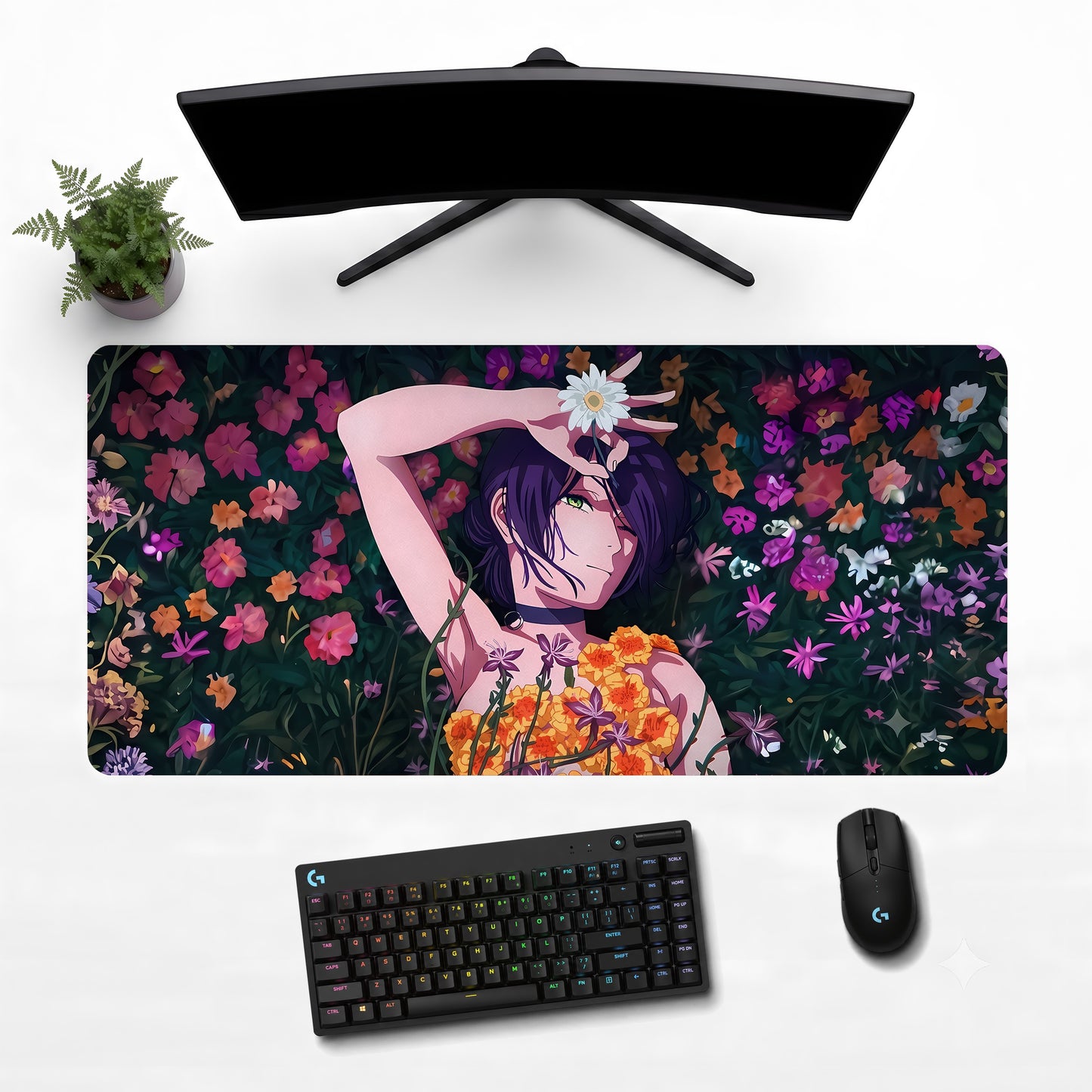 Reze Flower Garden Deskmat