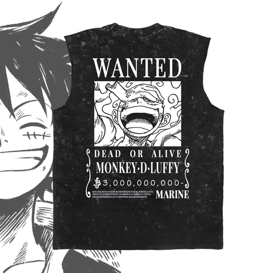 Luffy Wanted Poster Vintage Vest