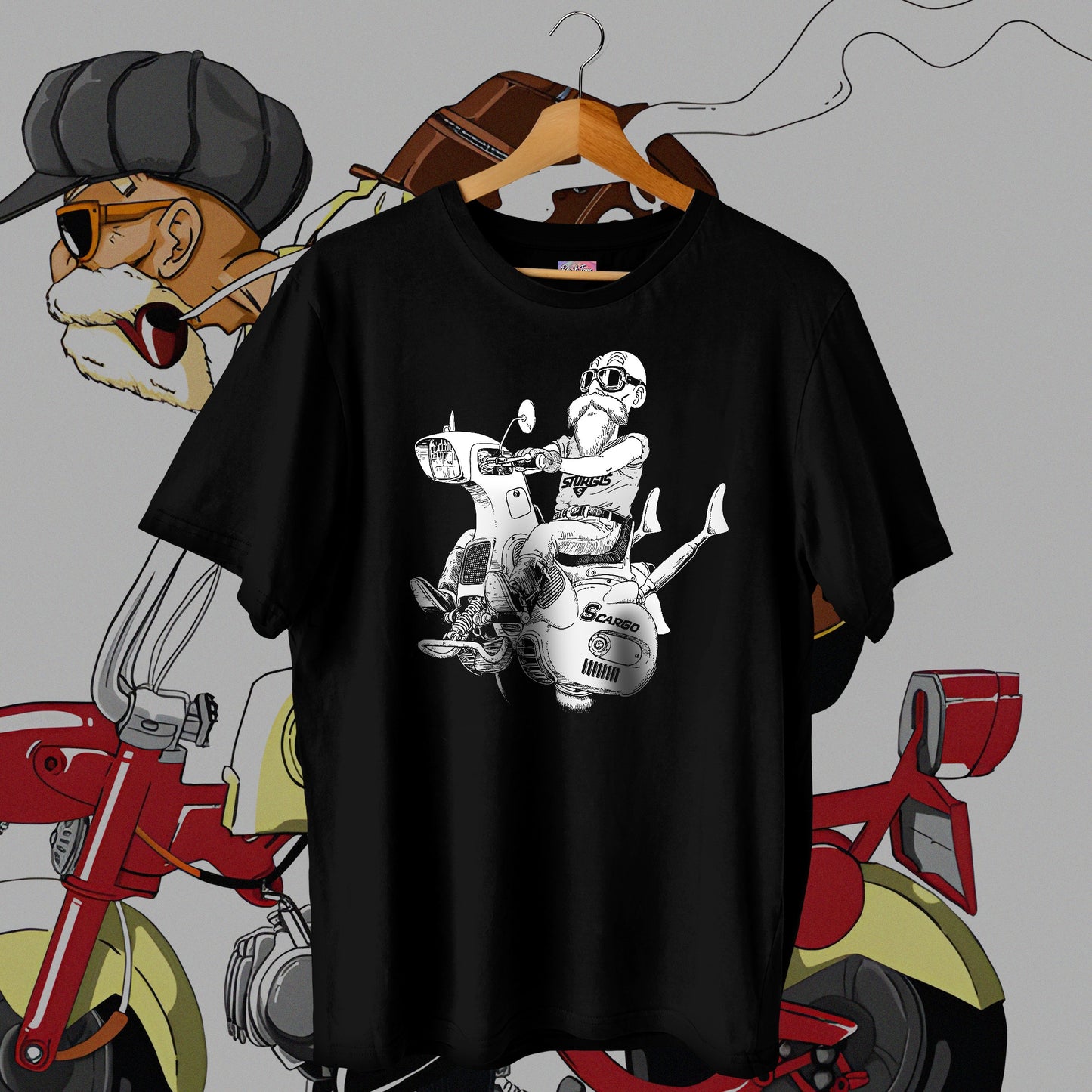 Master Roshi Biker Tee