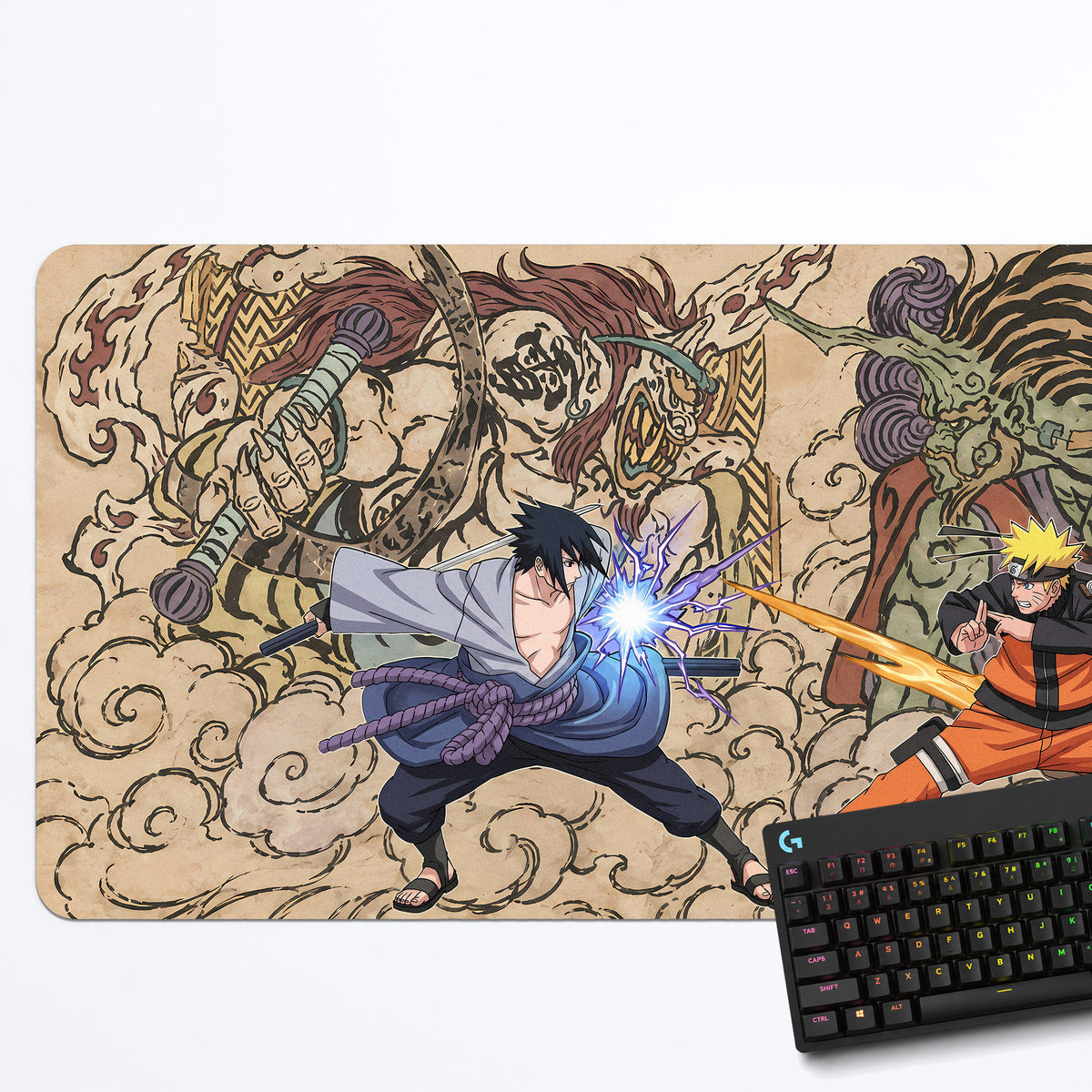 Naruto vs Sasuke Deskmat