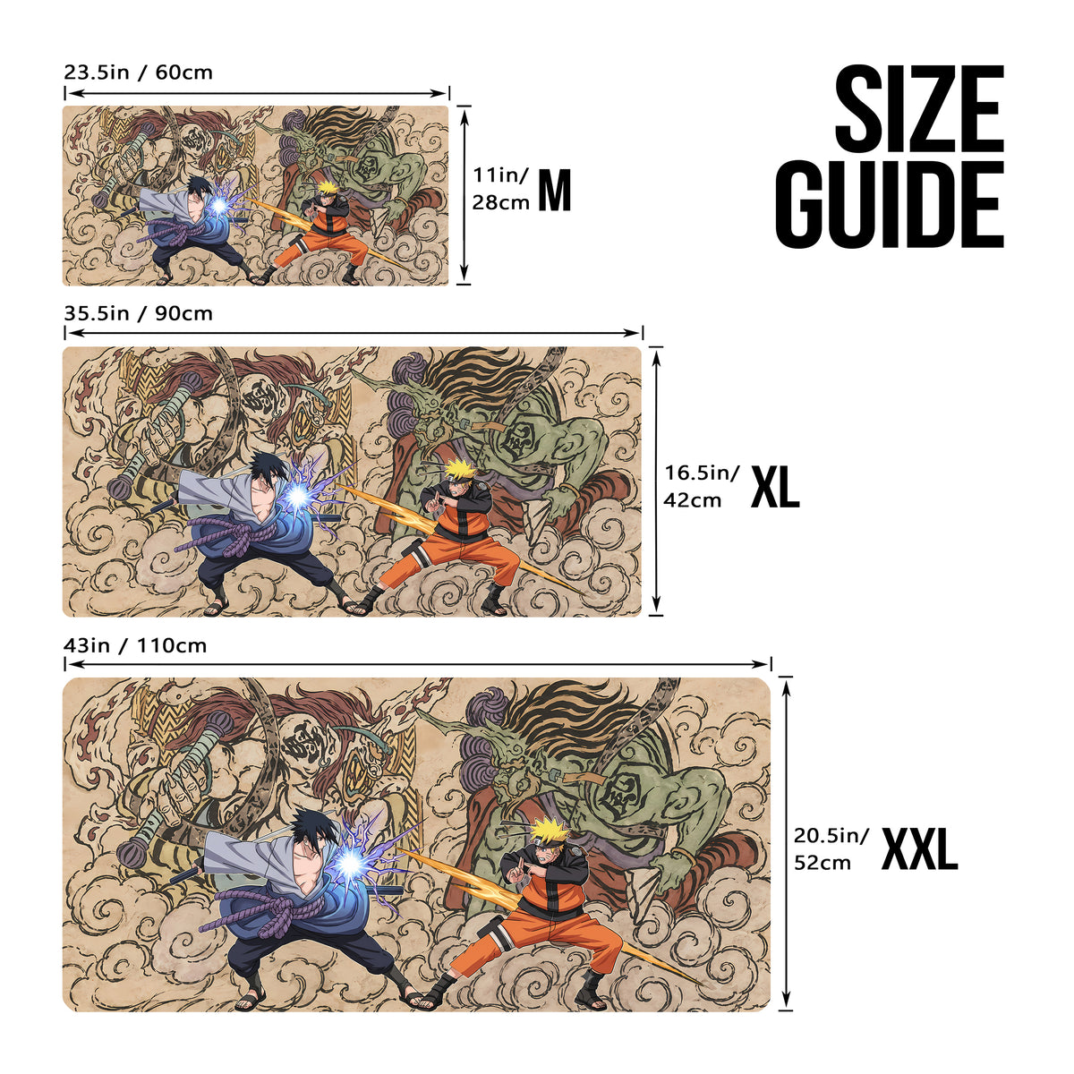 Naruto vs Sasuke Deskmat