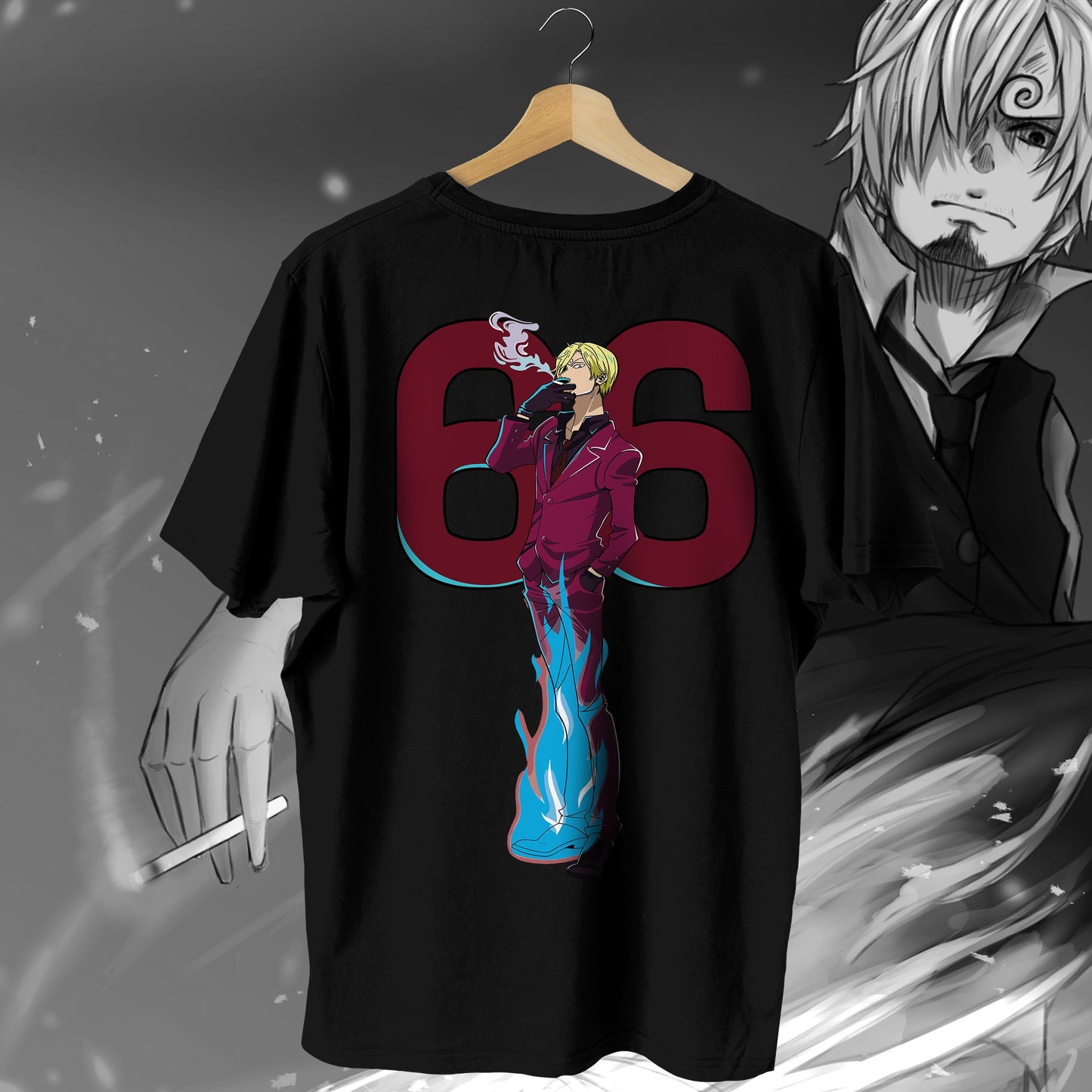 One Piece Sanji 66 Oversized Tee