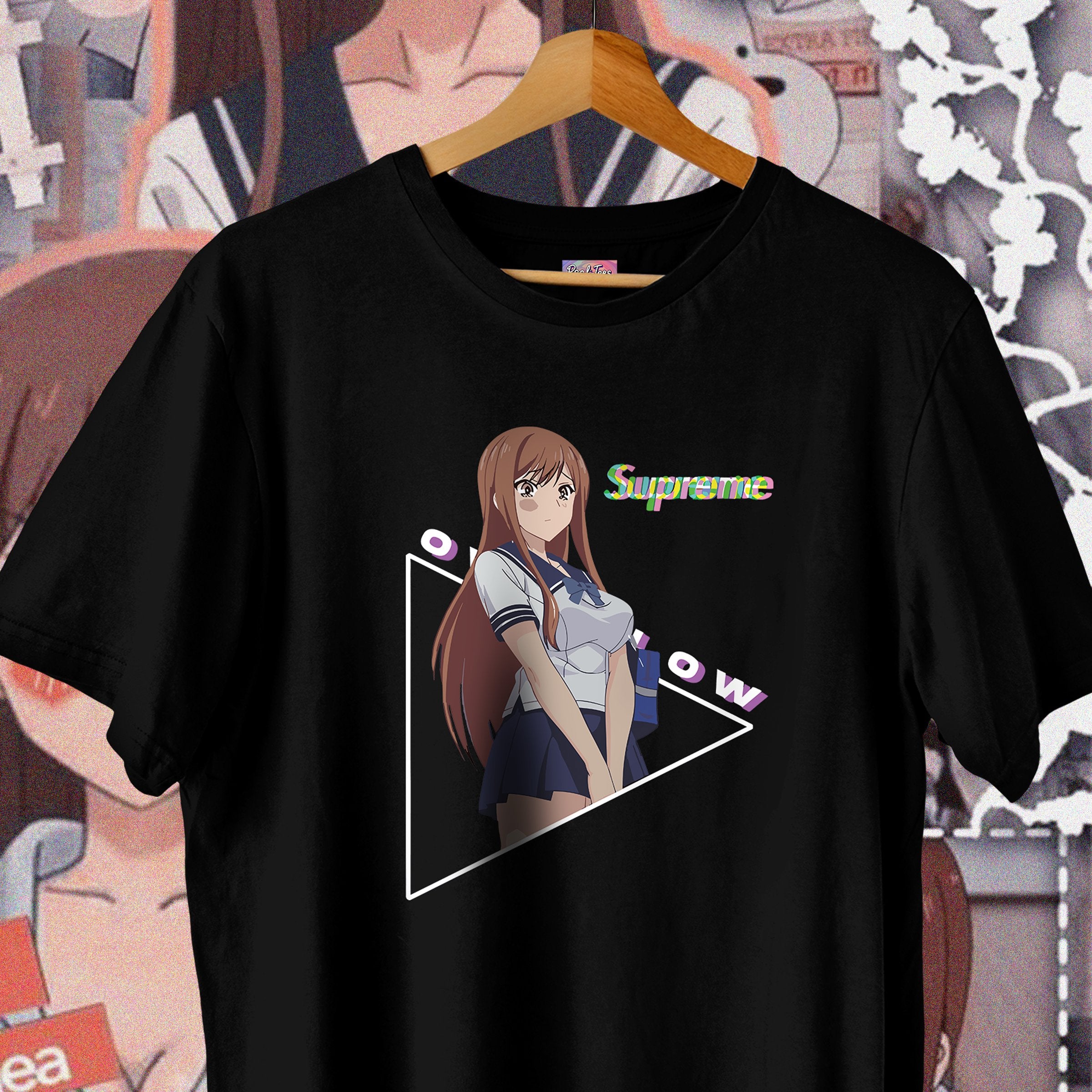 Supreme anime 2025 girl shirt