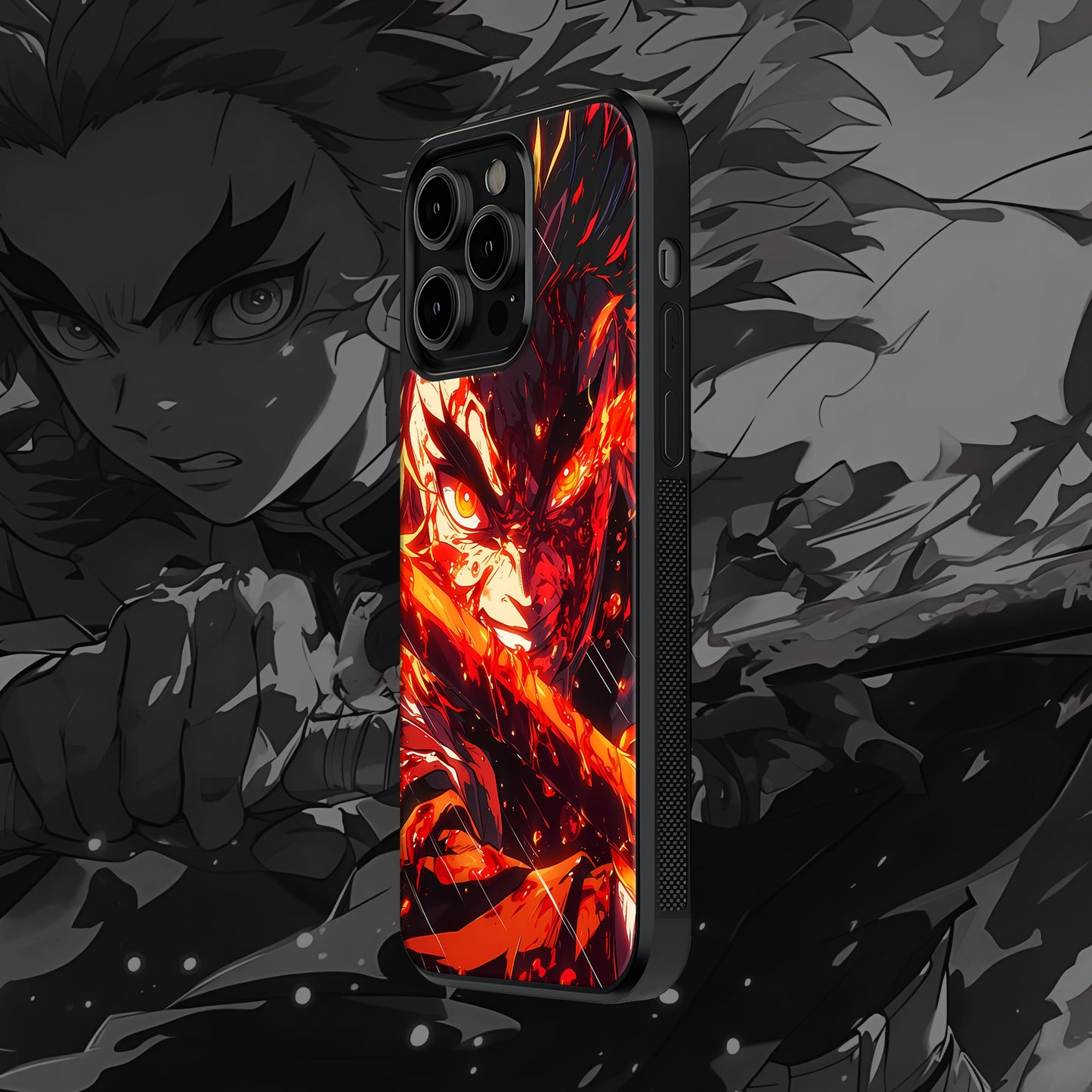 Rengoku1 Mobile Glass Case