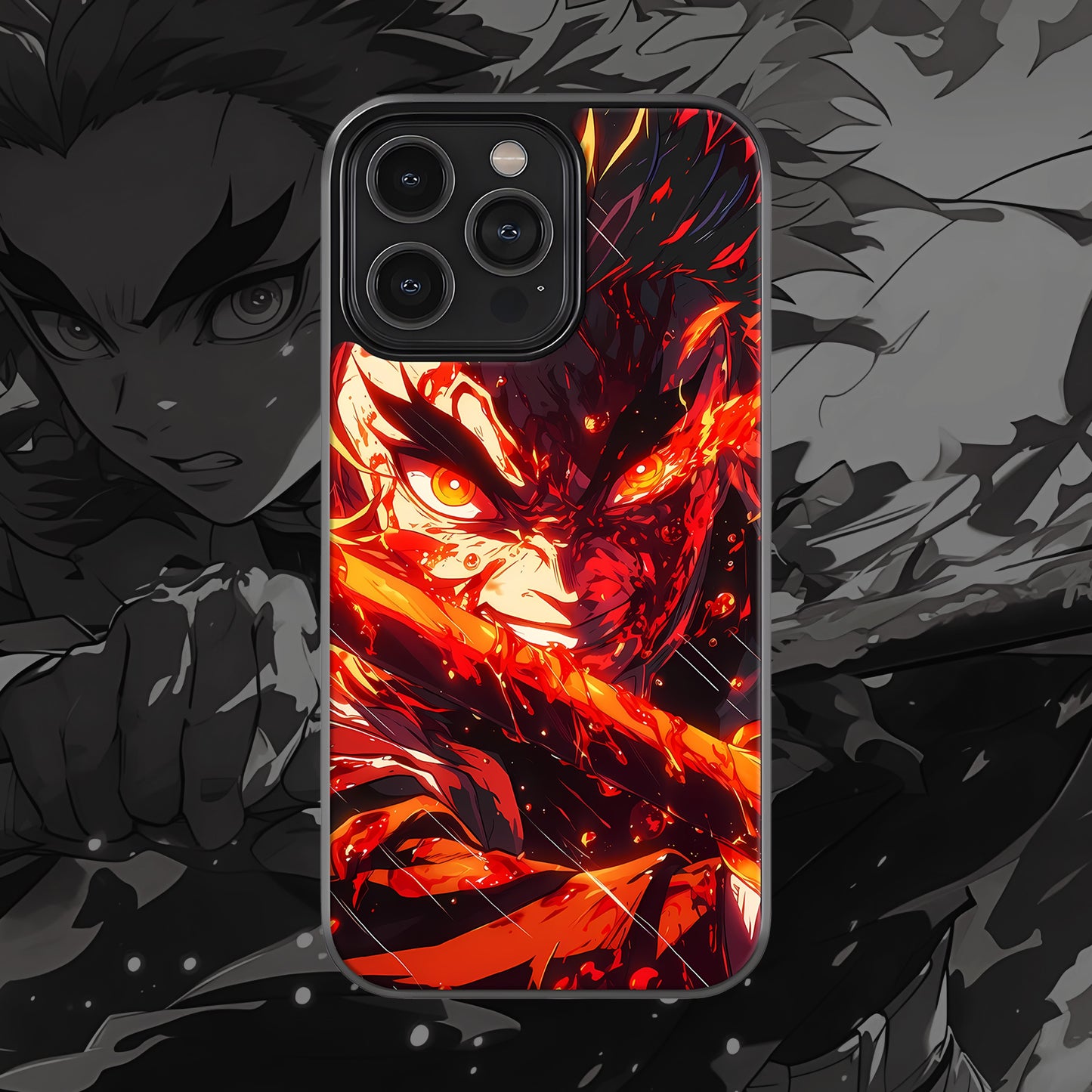 Rengoku1 Mobile Glass Case