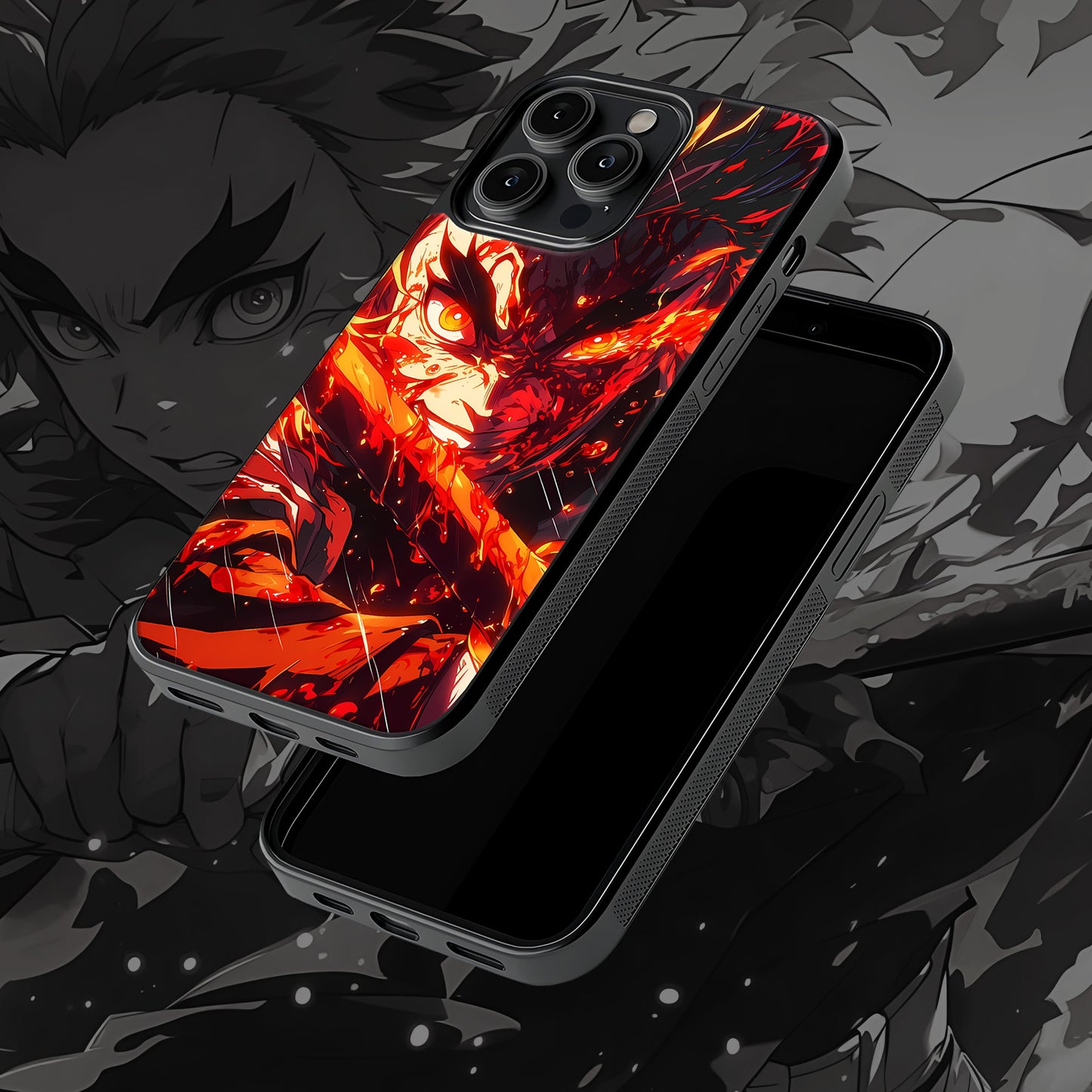 Rengoku1 Mobile Glass Case