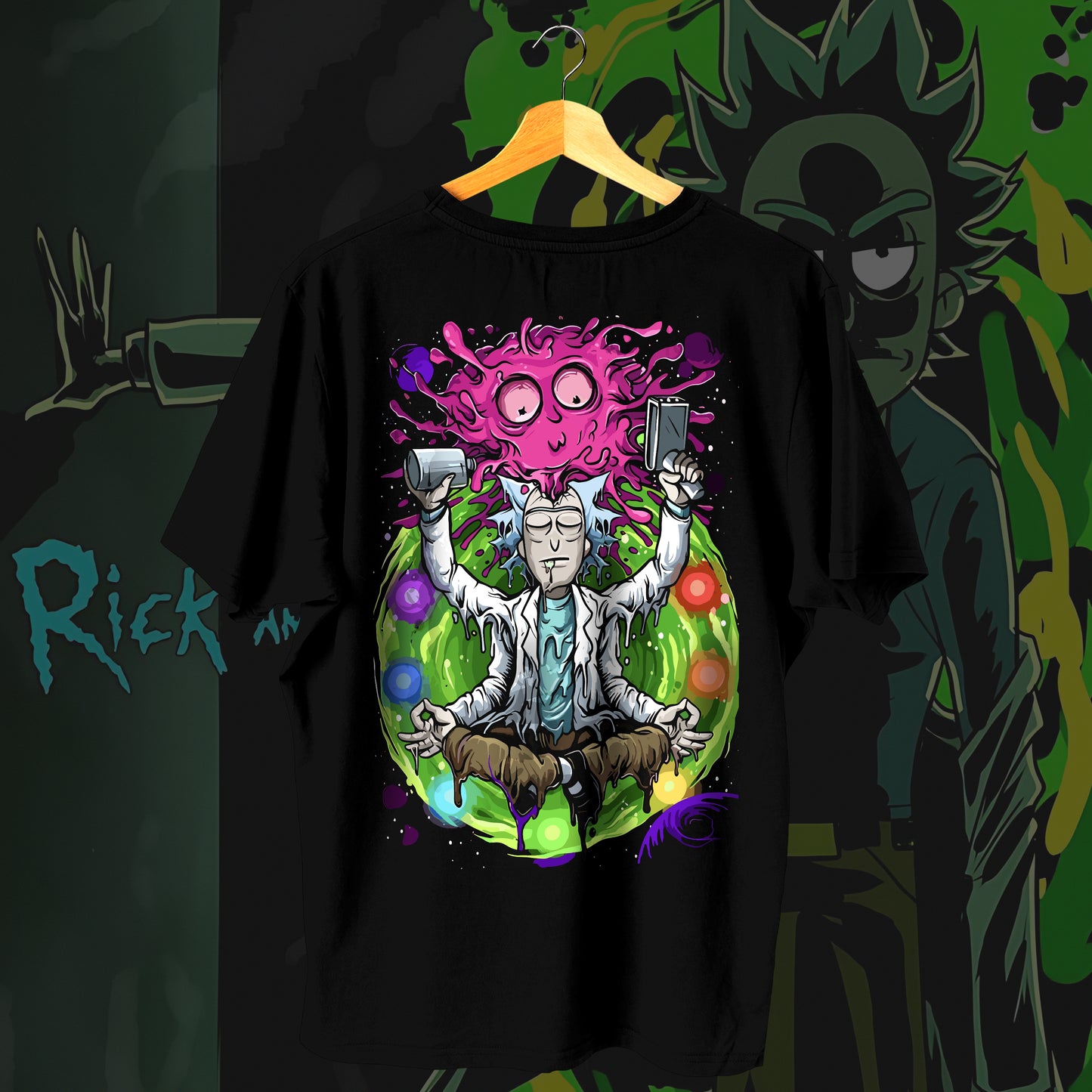 Rick Meditation Oversized Tee