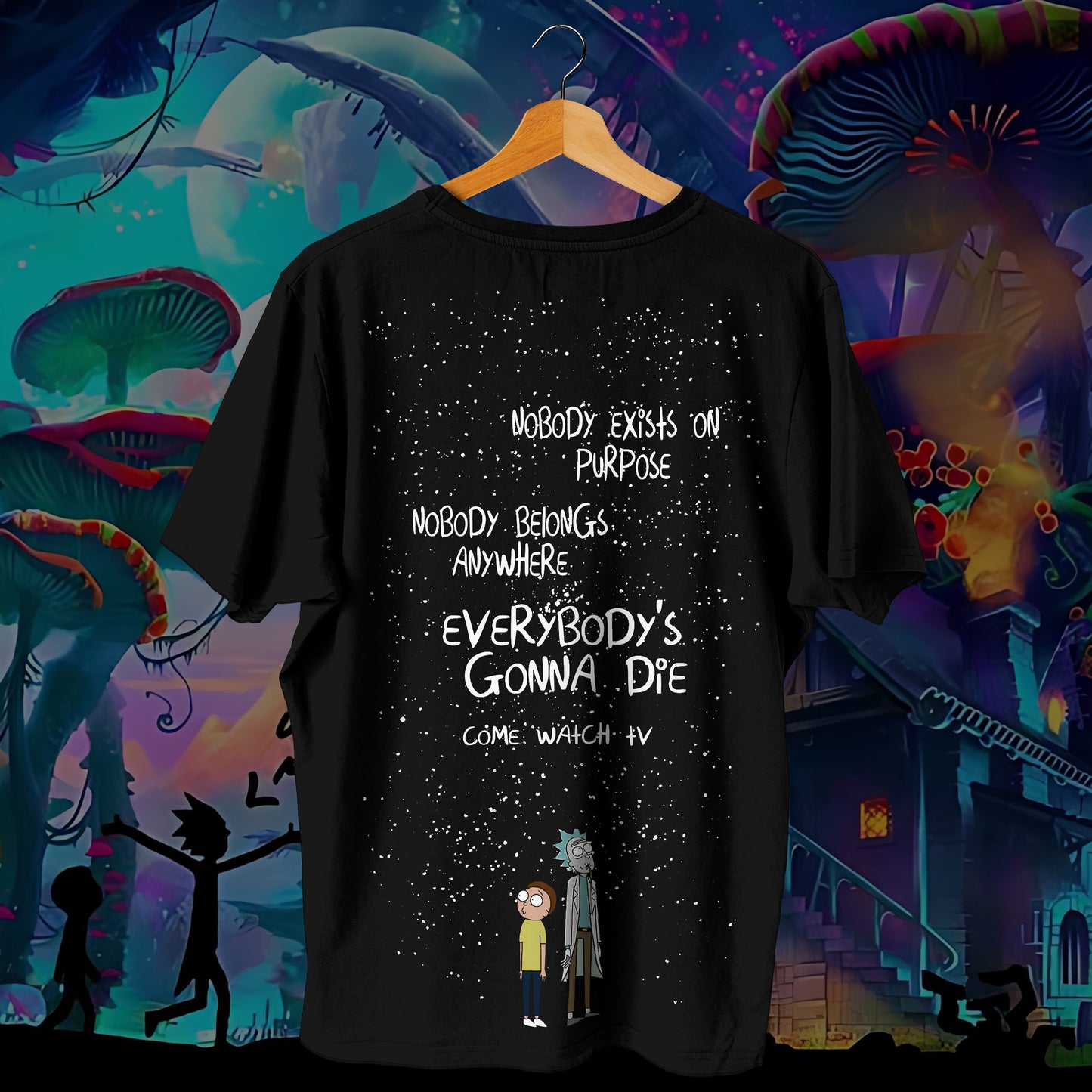 Rick & Morty Come Watch TV Oversized Tee