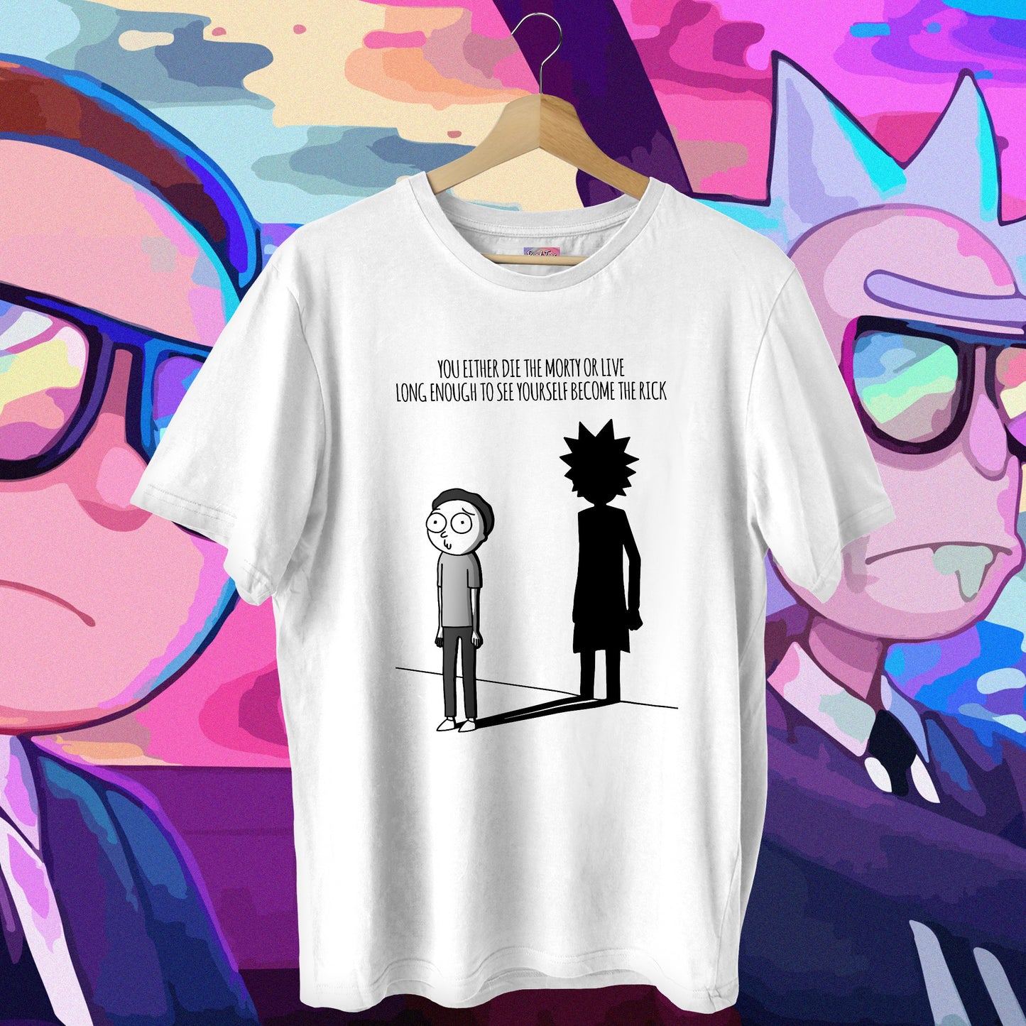 Rick & Morty Live/Die Oversized Tee