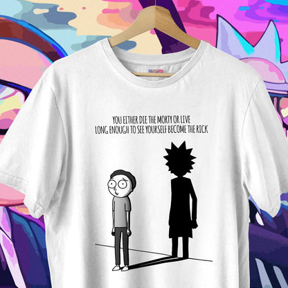 Rick & Morty Live/Die Oversized Tee