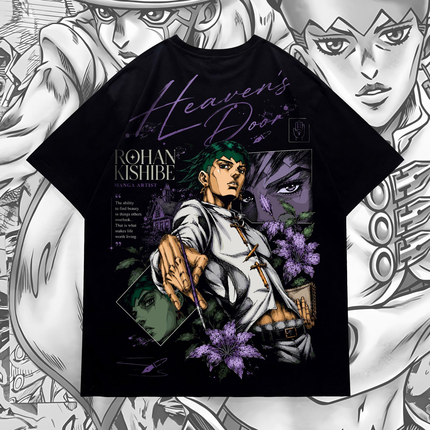 Rohan Kishibe "Heaven’s Door" Oversized Tee