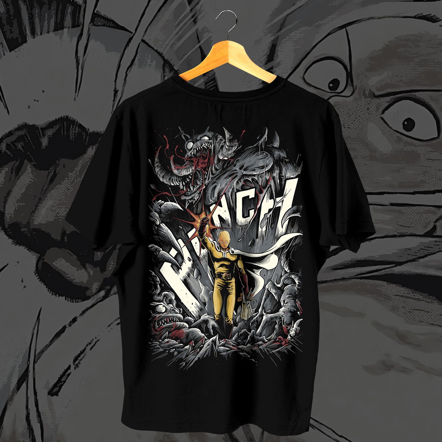 One Punch Man Saitama Oversized Tee