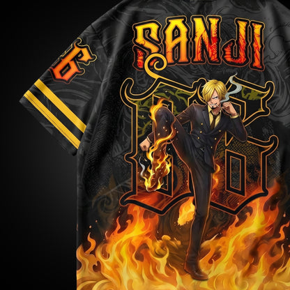 Sanji Diable Jambe Oversized Jersey