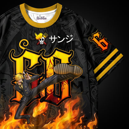 Sanji Diable Jambe Oversized Jersey