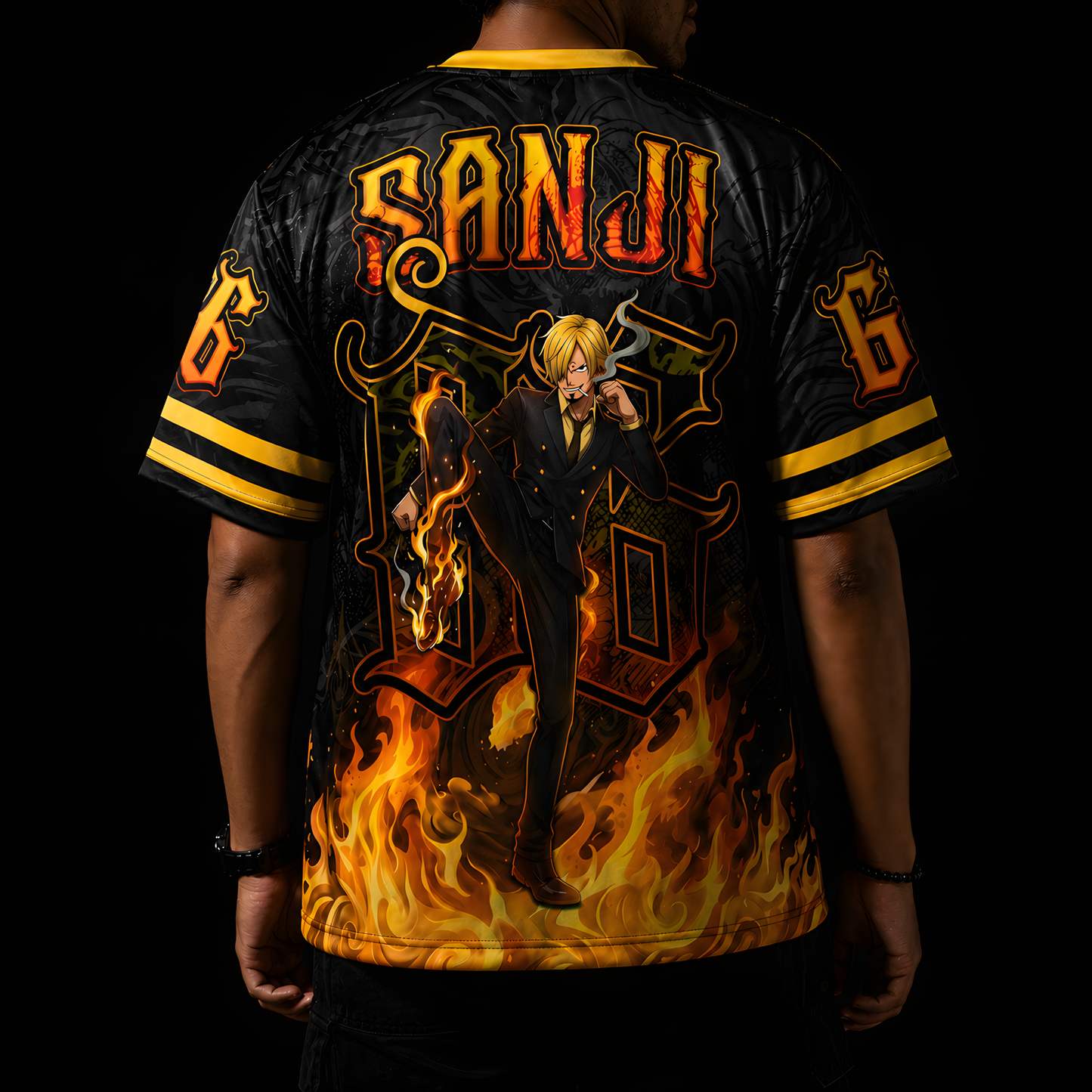 Sanji Diable Jambe Oversized Jersey