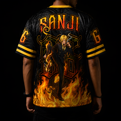 Sanji Diable Jambe Oversized Jersey