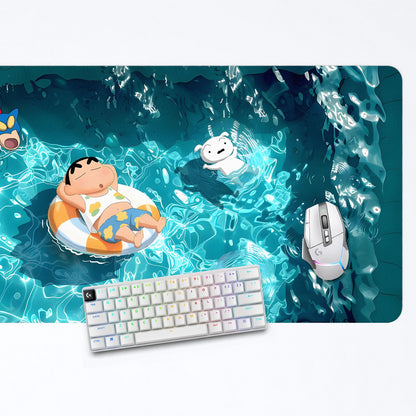 Shinchan Pool Party Deskmat