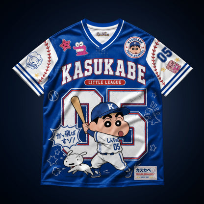 Shinchan Kasukabe Little League Oversized Jersey