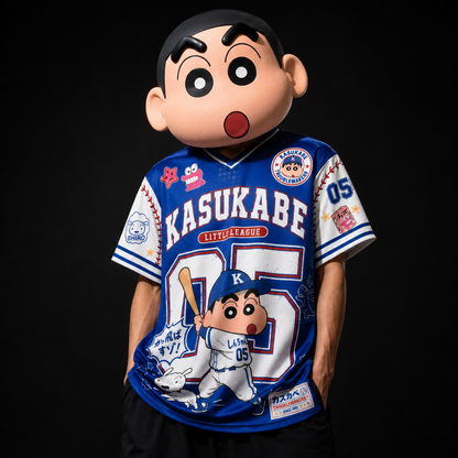 Shinchan Kasukabe Little League Oversized Jersey