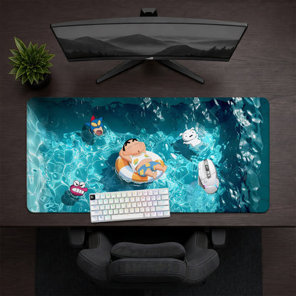 Shinchan Pool Party Deskmat