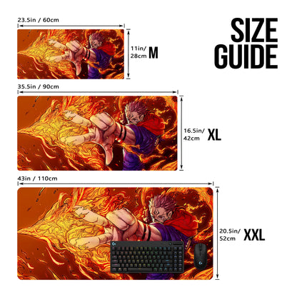 Sukuna Divine Flame Deskmat