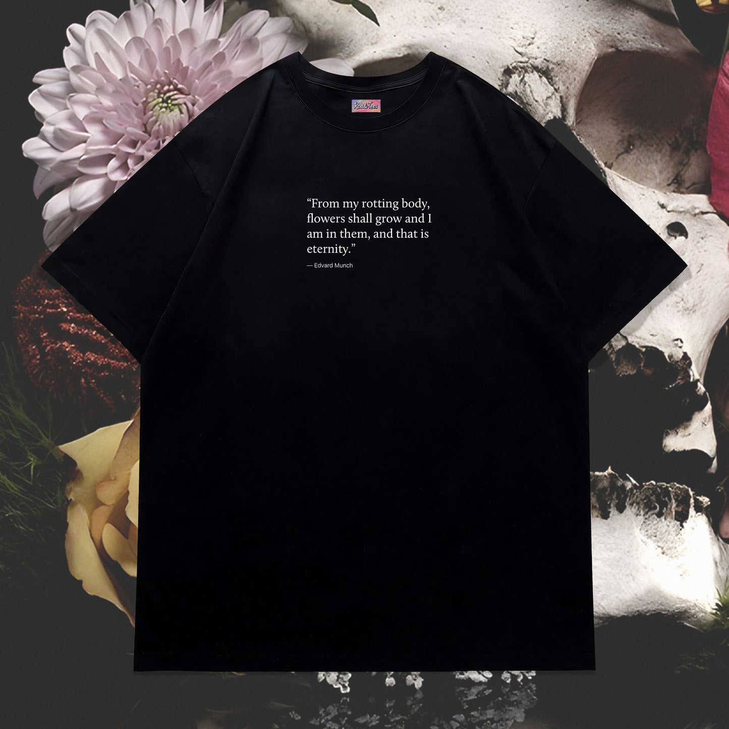 Skeleton/Flowers1 Oversized Tee