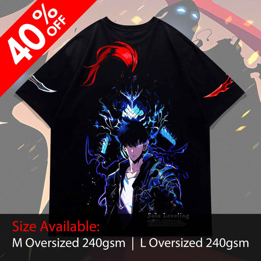 CS Solo Leveling Jinwoo & Igris Oversized Tee