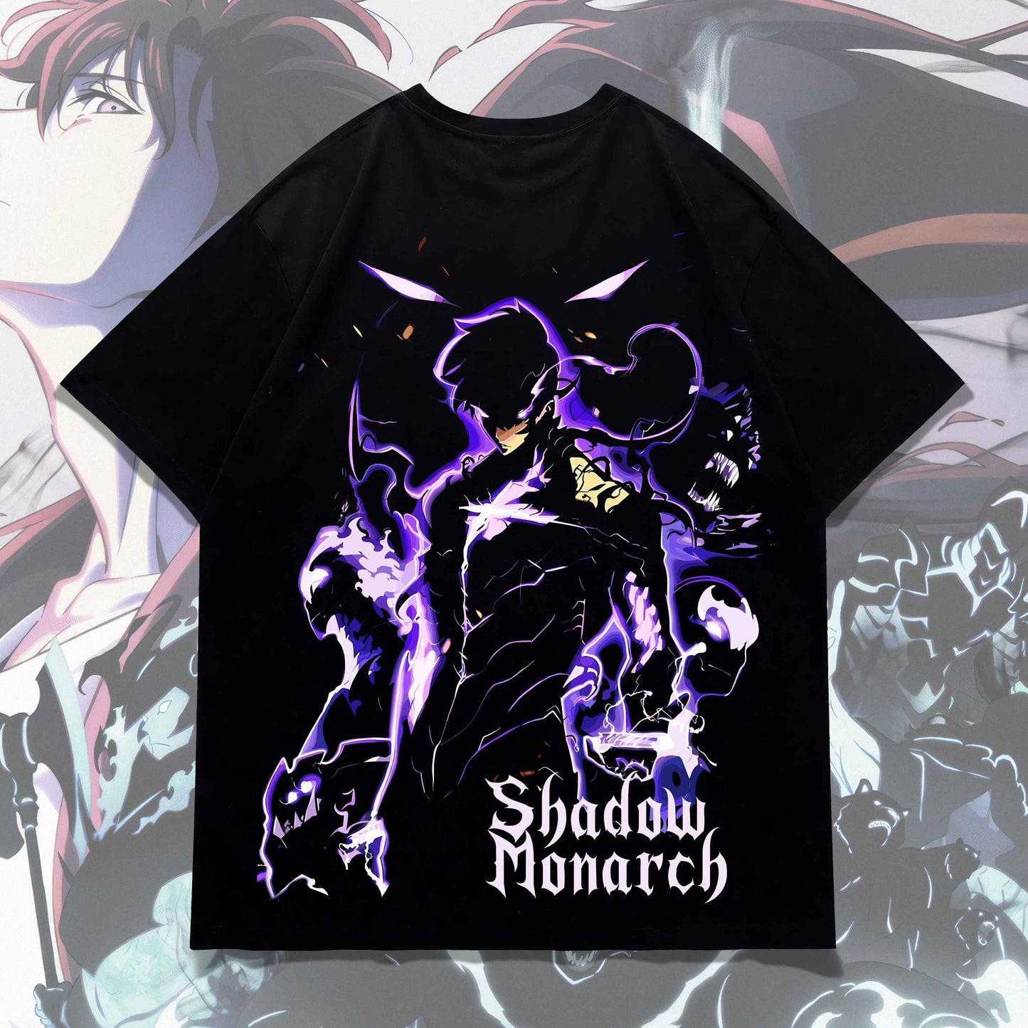 Solo Leveling Shadow Monarch Oversized Tee