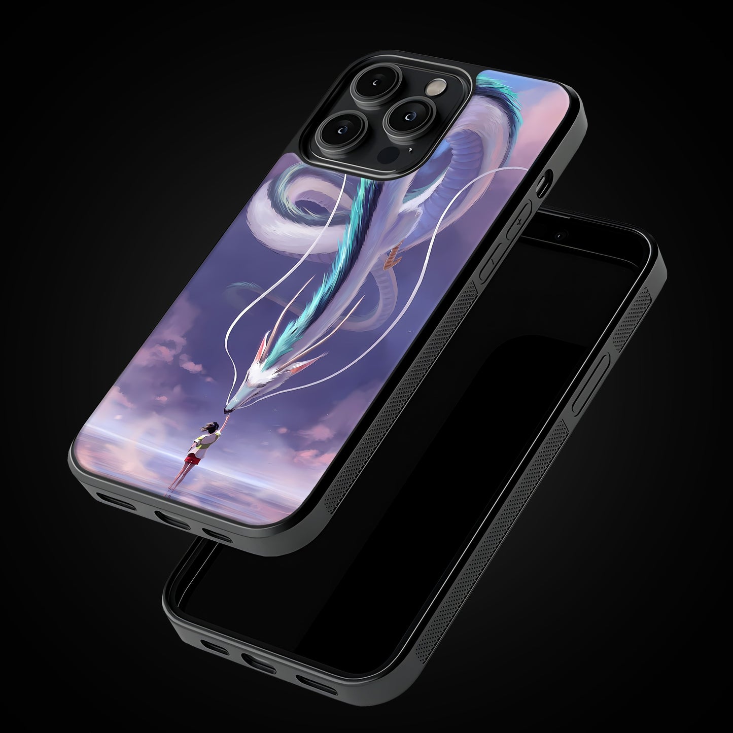 Spirited Away – Haku & Chihiro Mobile Glass Case