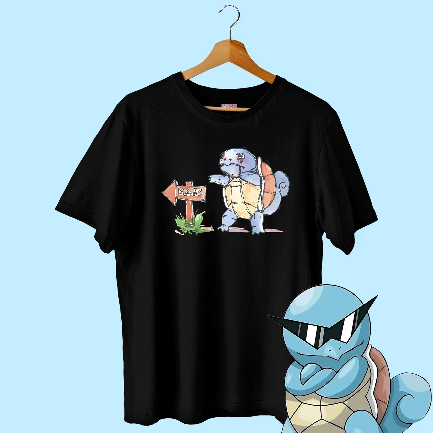 Alcoholic Squirtle Oversized Tee