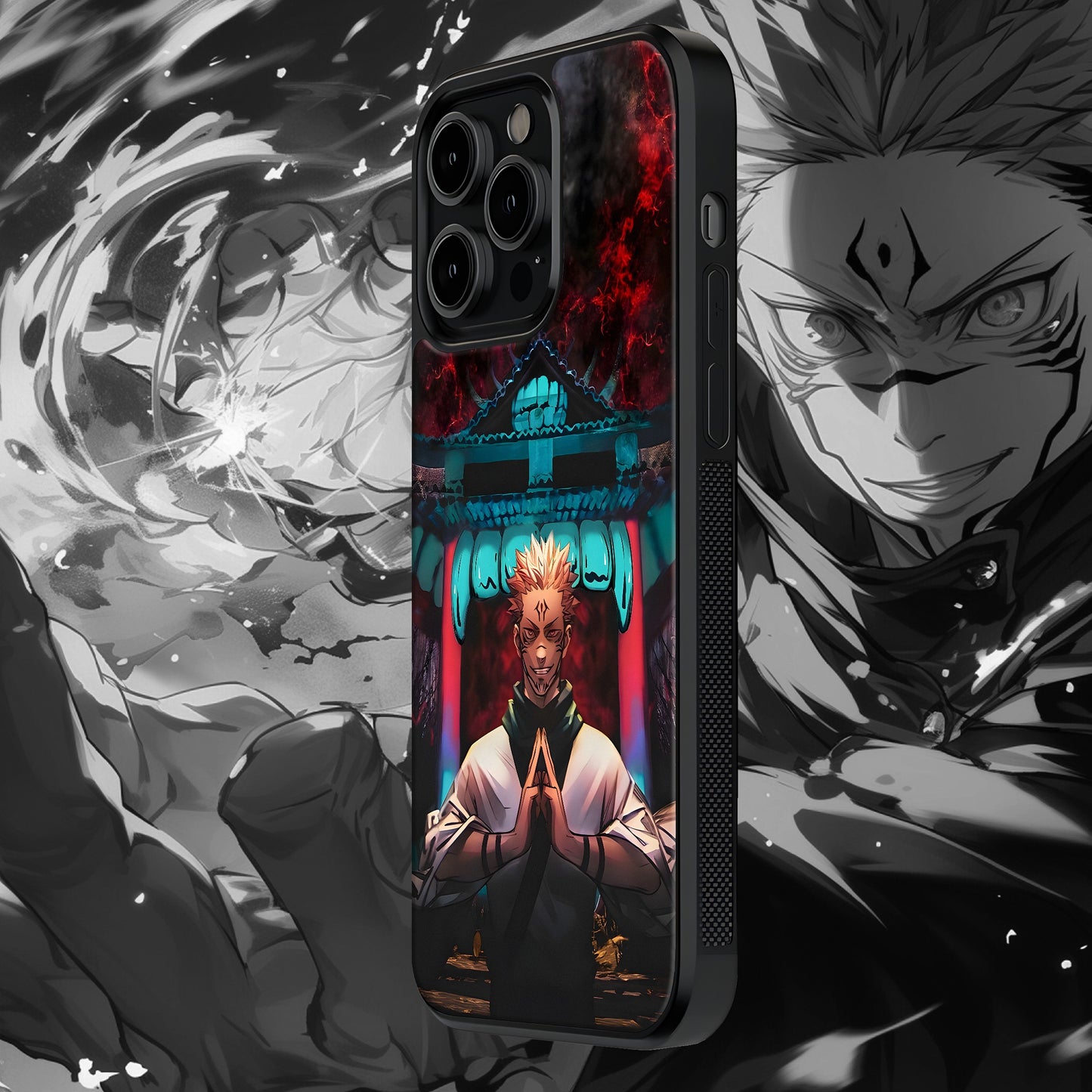 Sukuna Malevolent Shrine Mobile Glass Case