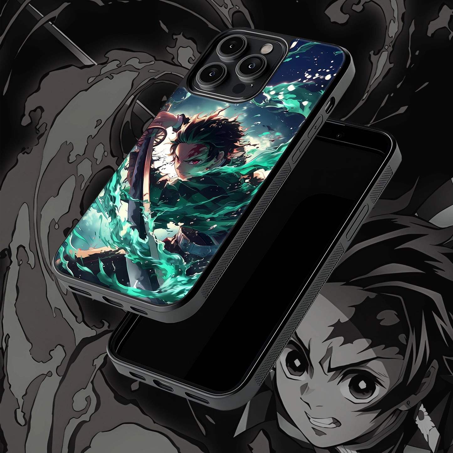 Tanjiro2 Mobile Glass Case