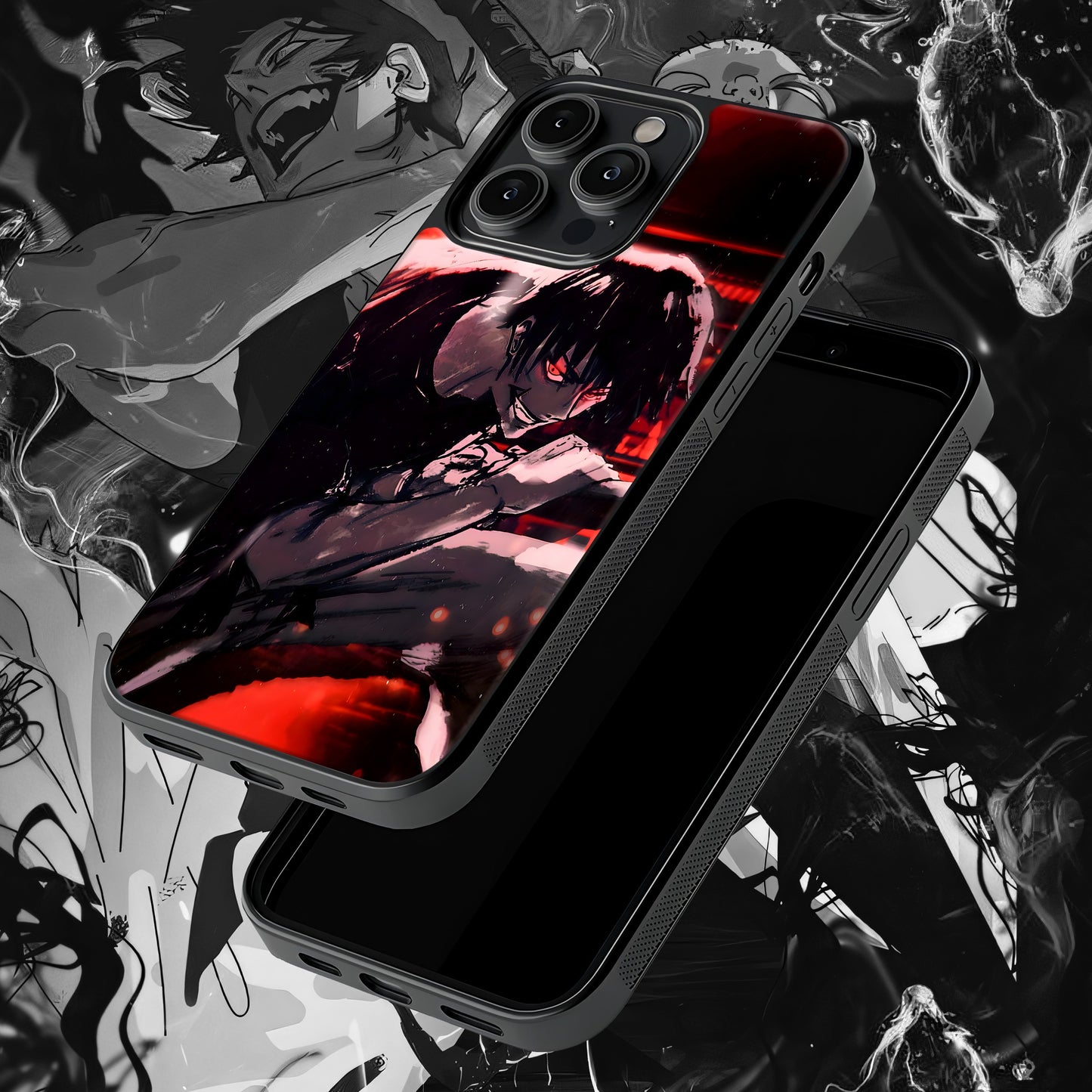 Toji Red Mobile Glass Case