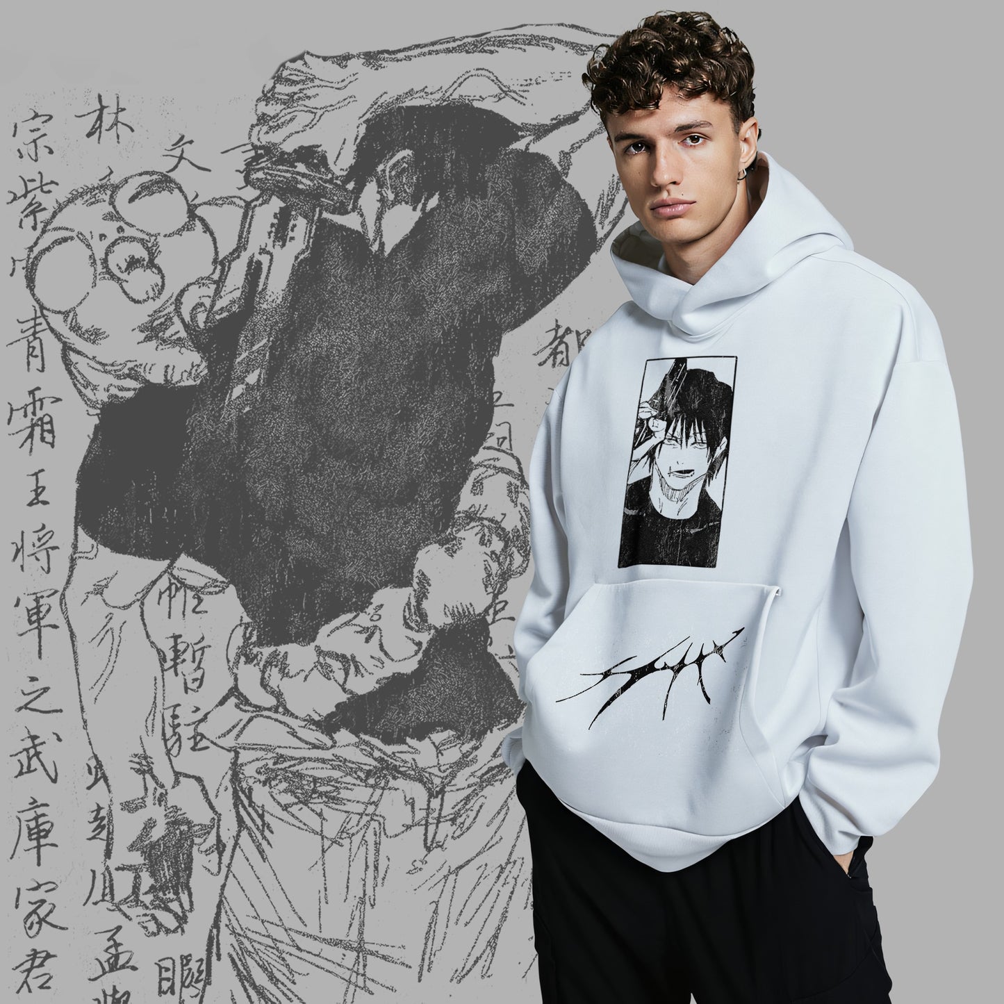 Toji Sorcerer Killer Oversized Hoodie