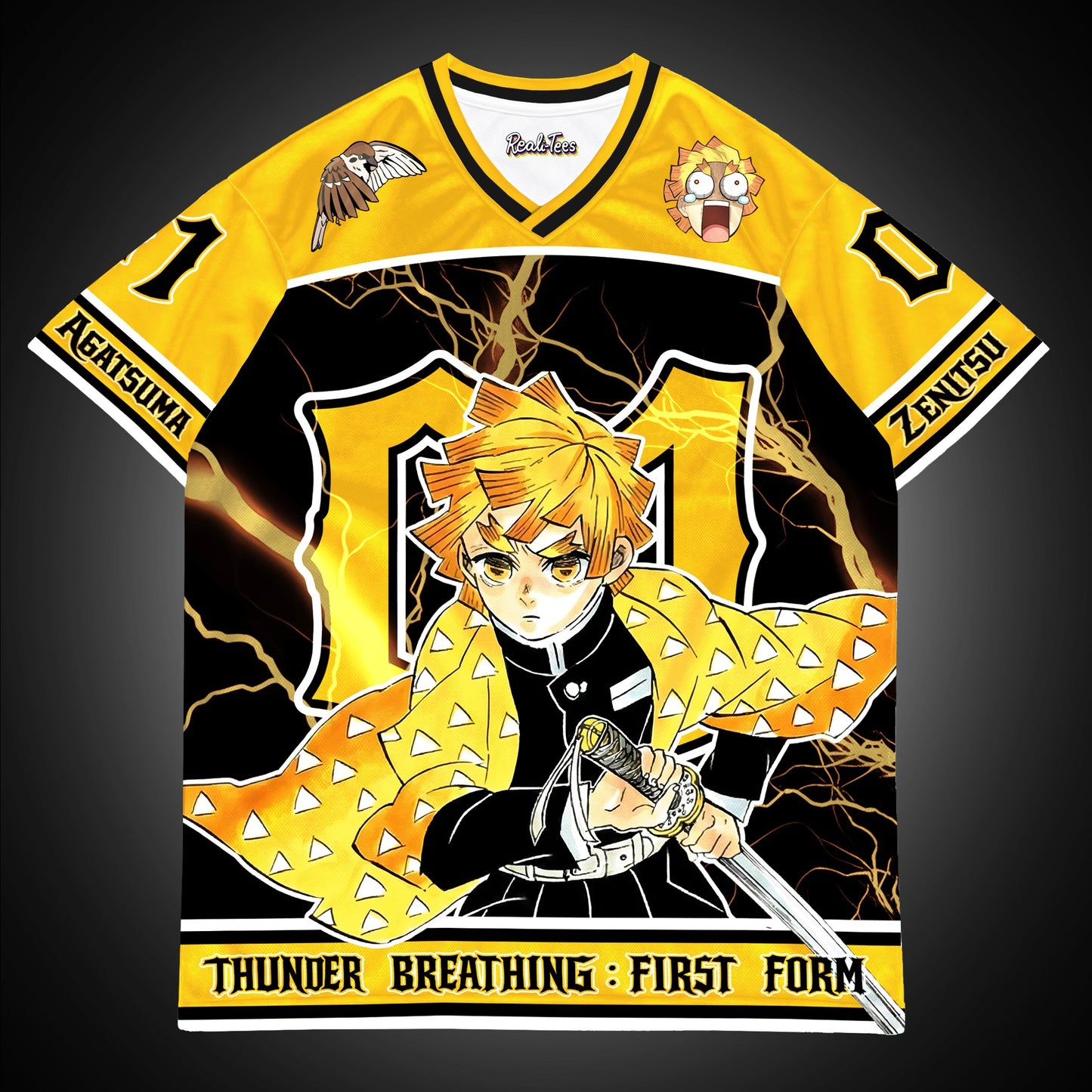 Zenitsu Thunder Breathing Oversized Jersey