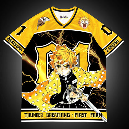 Zenitsu Thunder Breathing Oversized Jersey