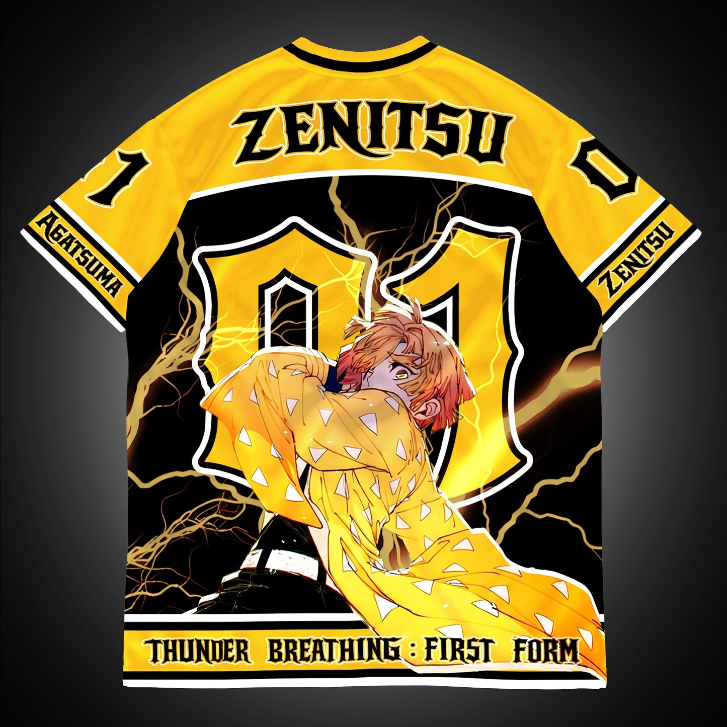 Zenitsu Thunder Breathing Oversized Jersey