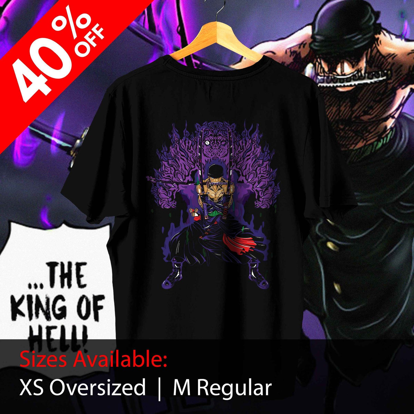 CS Zoro King of Hell Tee